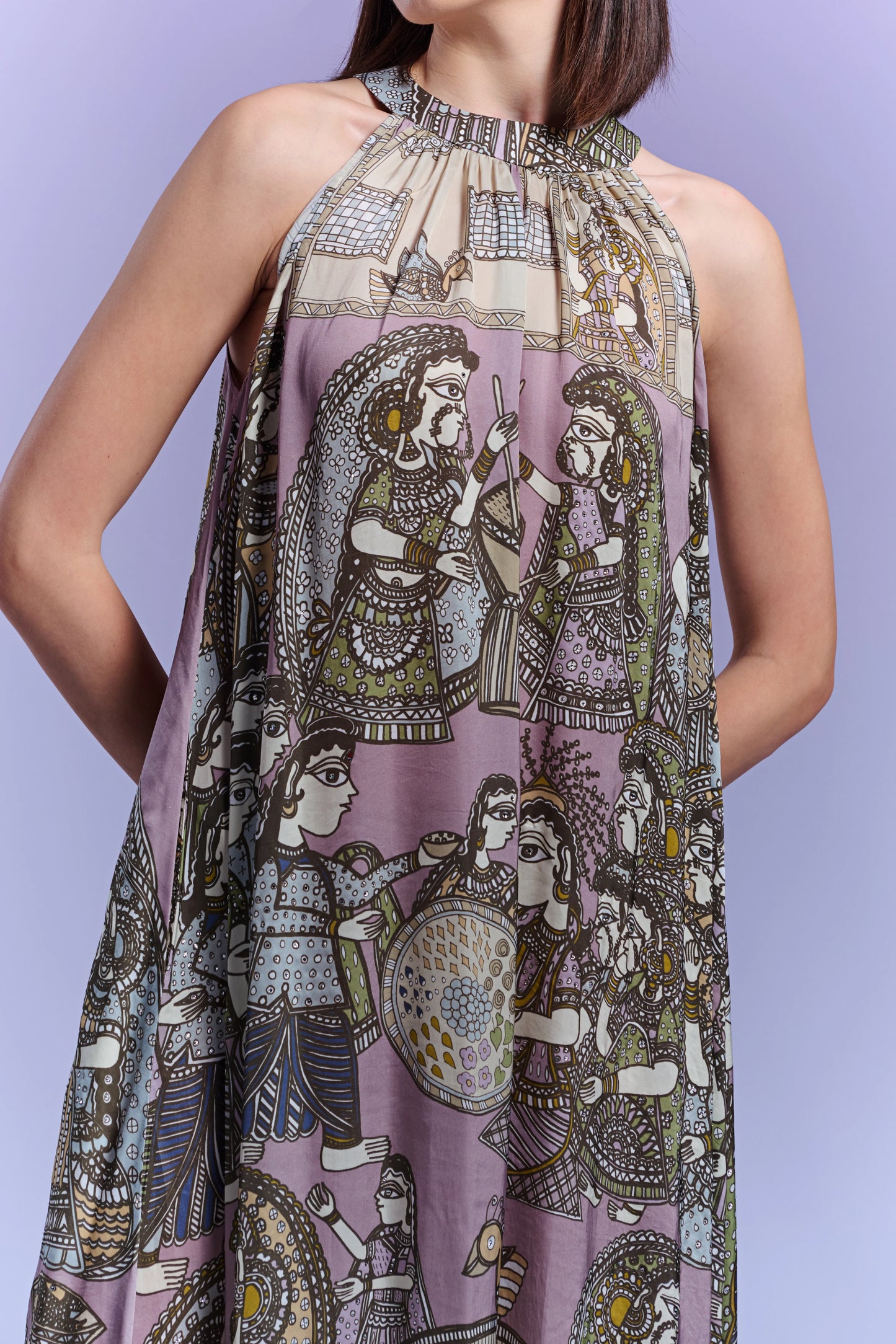 Long Dress - Purple Sage