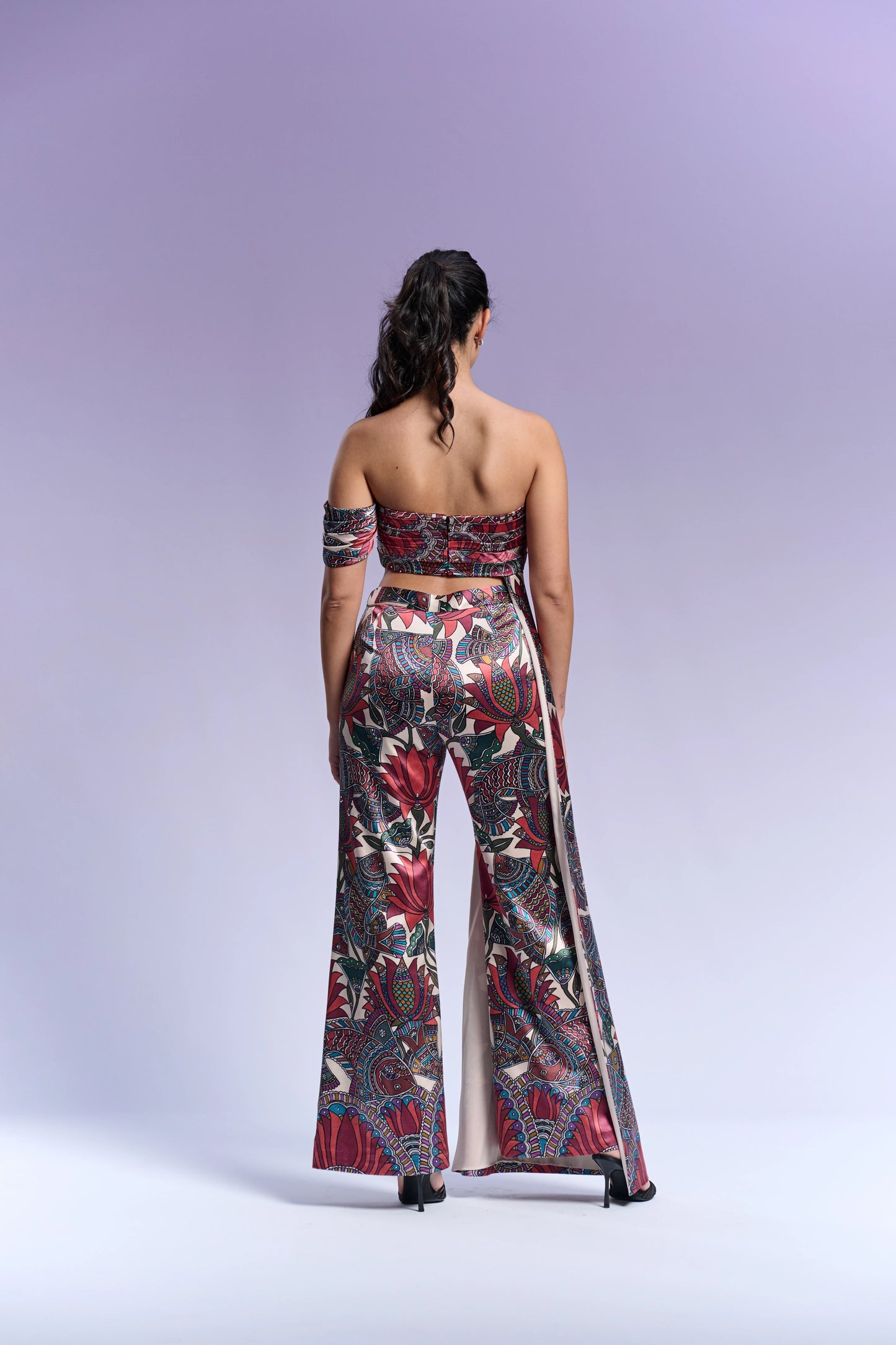 Top & Trouser - Vanilla & Cranberry