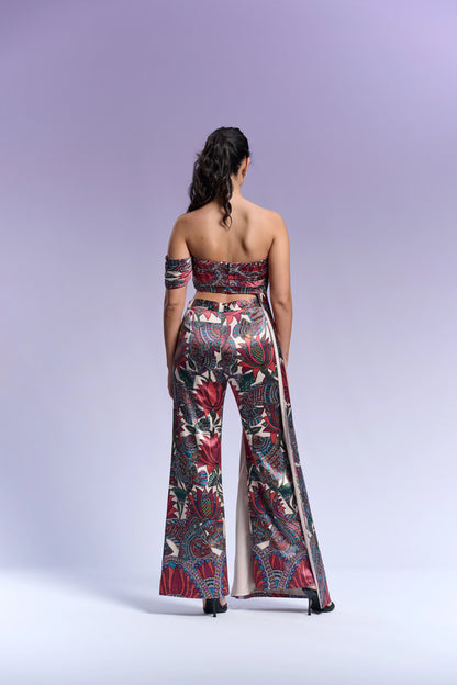Top & Trouser - Vanilla & Cranberry