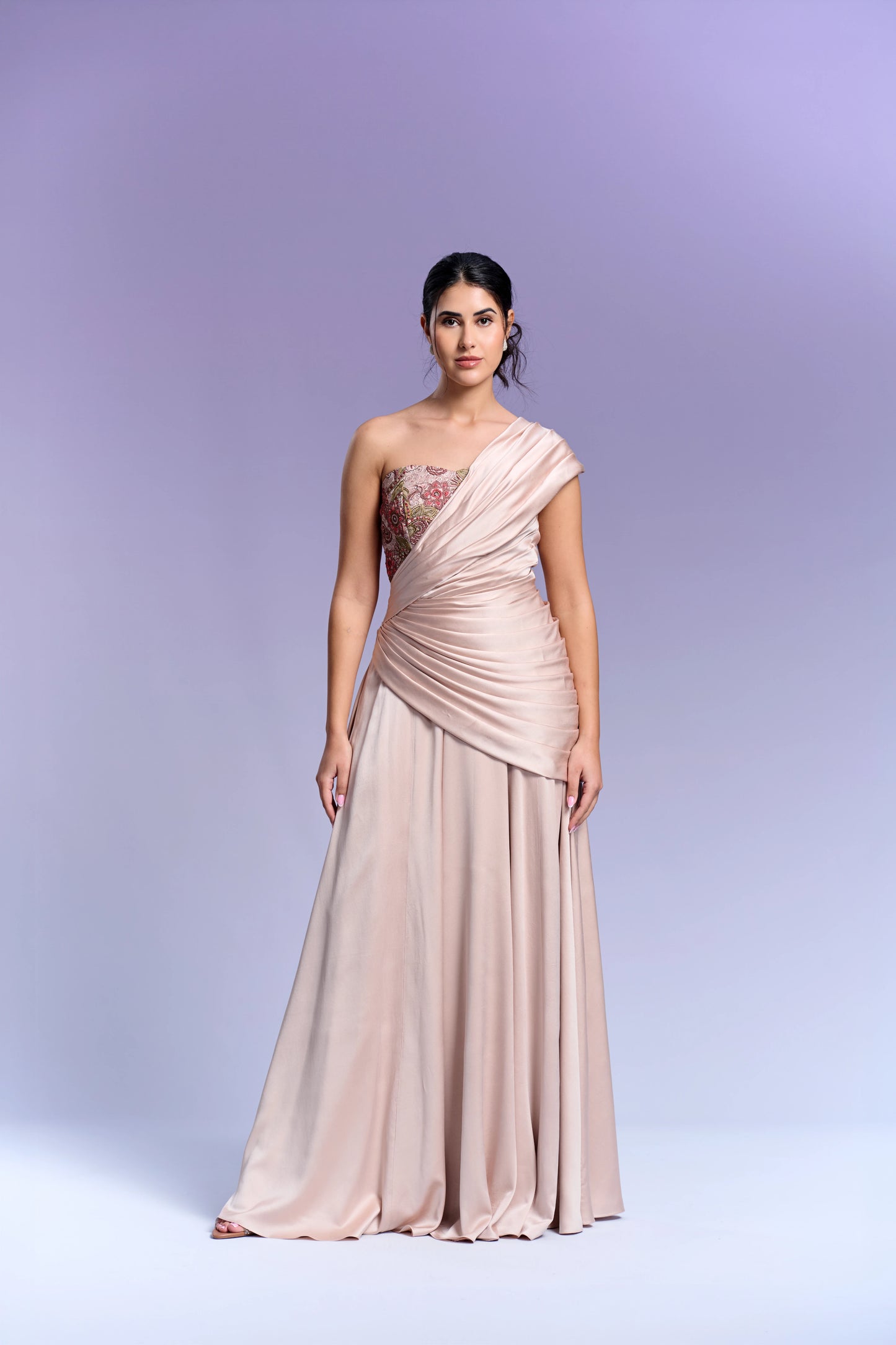 Evening Gown - Peach Dust