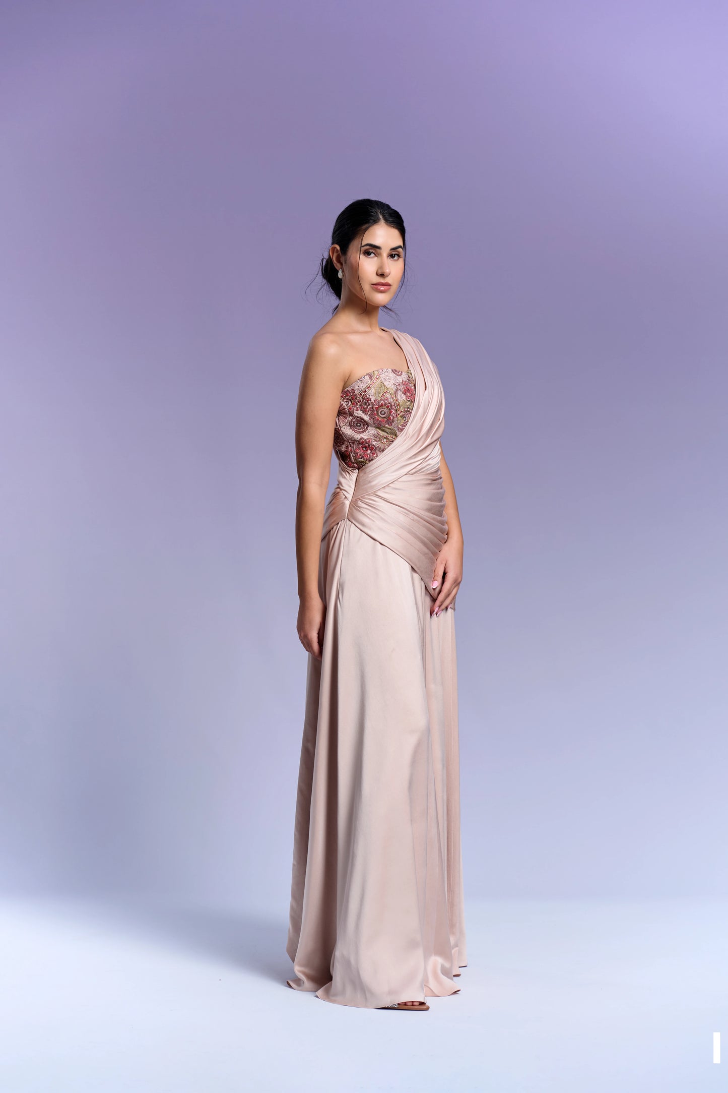 Evening Gown - Peach Dust