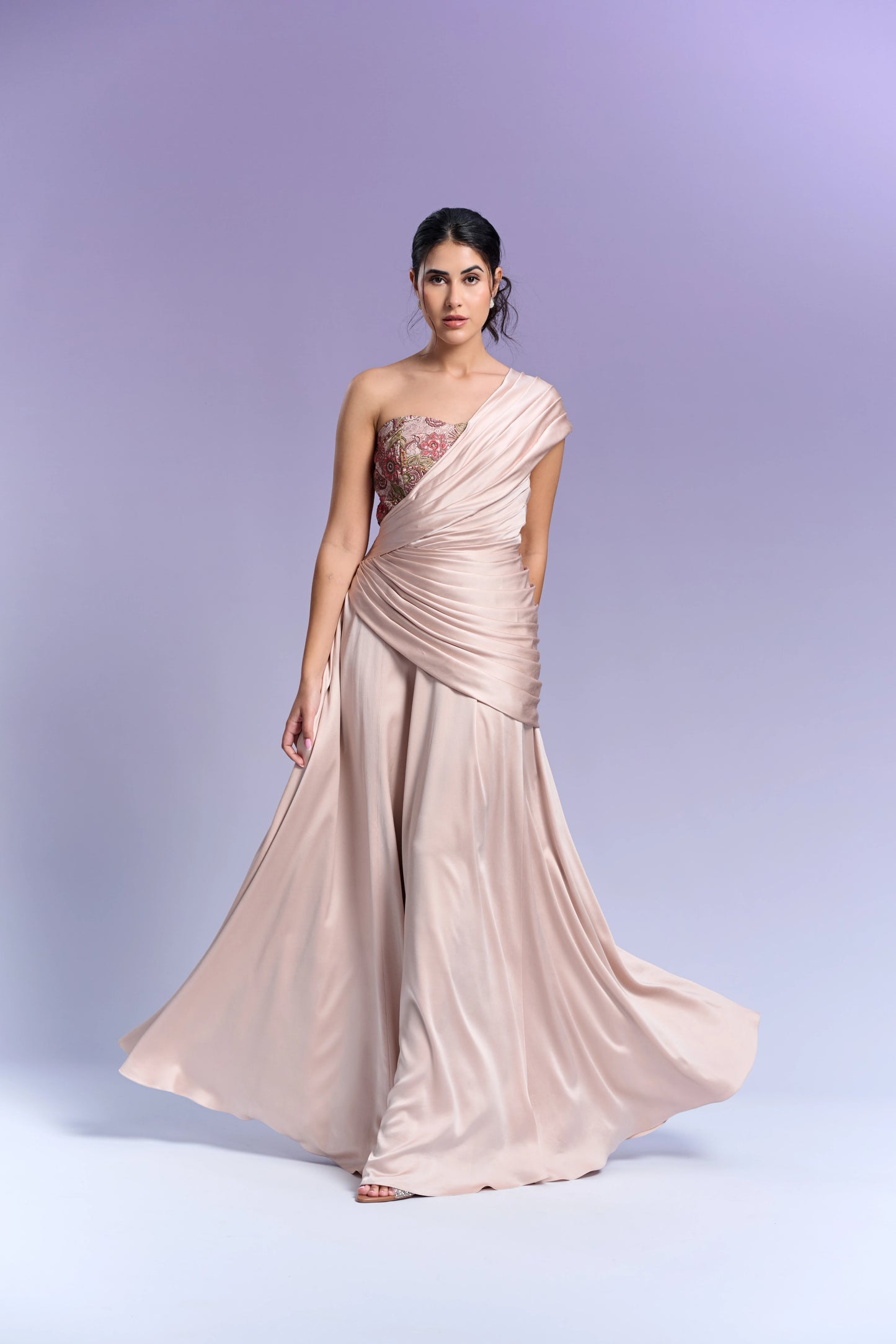 Evening Gown - Peach Dust