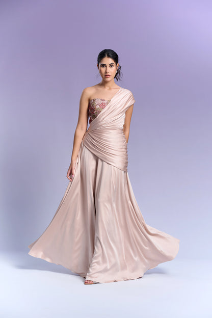 Evening Gown - Peach Dust