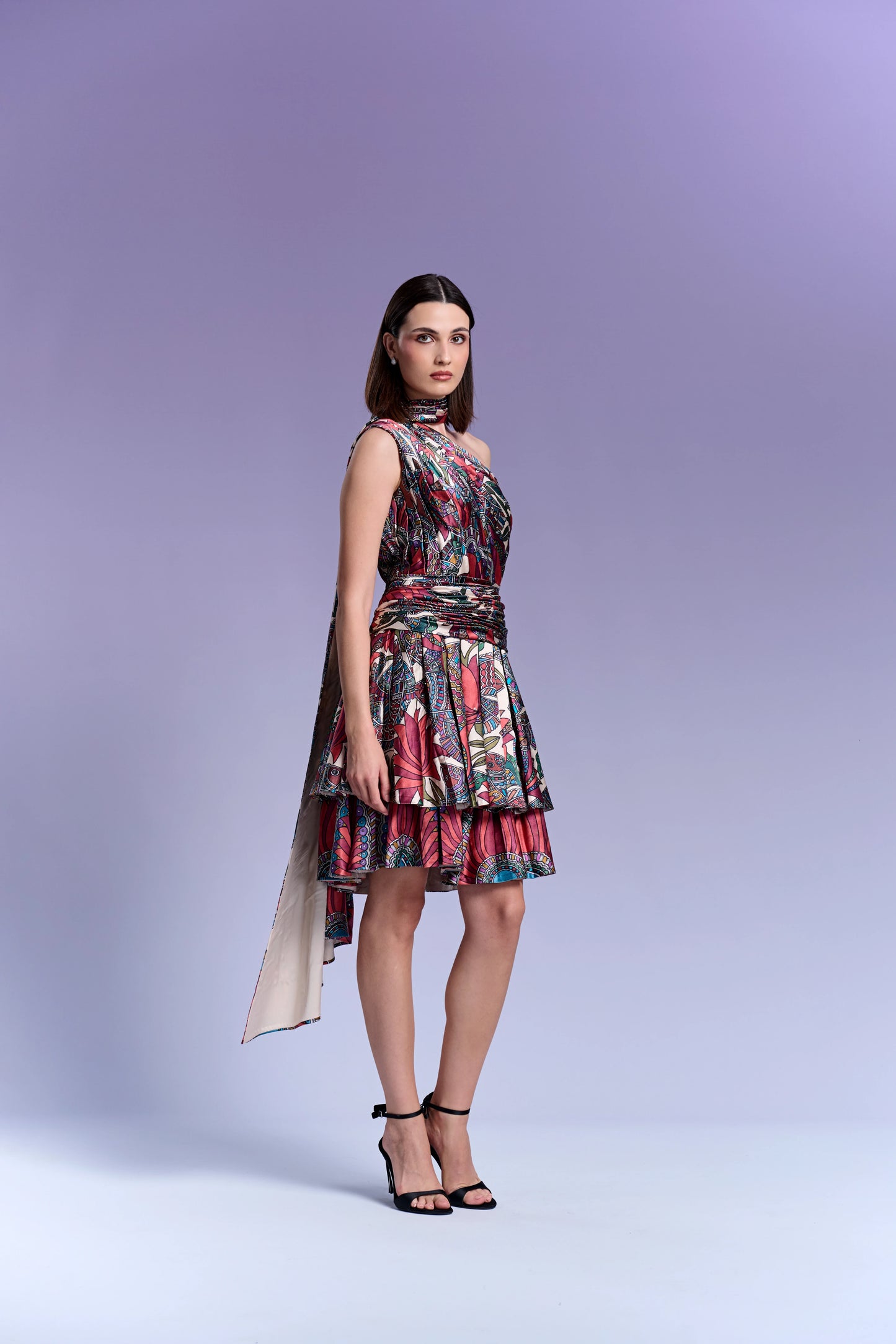 Short Dress - Vanilla & Cranberry