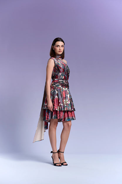 Short Dress - Vanilla & Cranberry