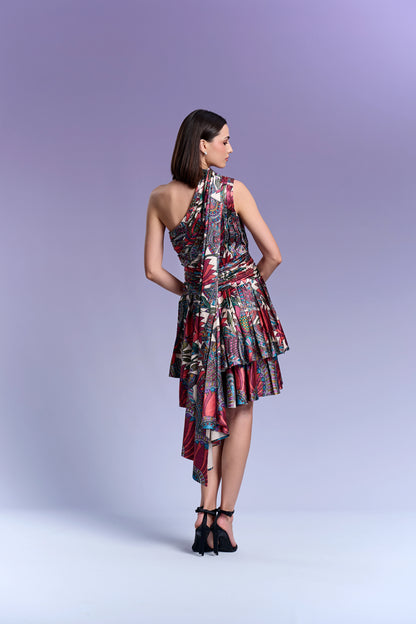 Short Dress - Vanilla & Cranberry