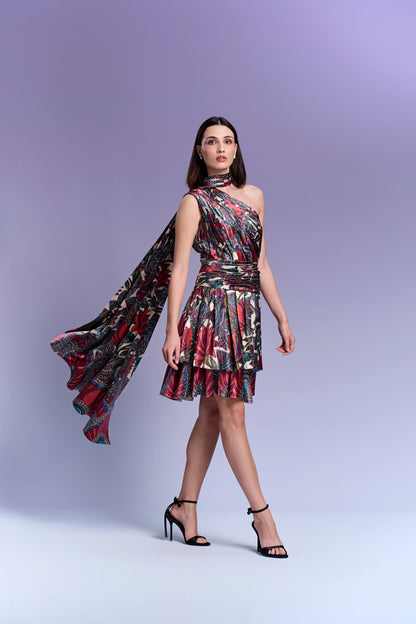 Short Dress - Vanilla & Cranberry