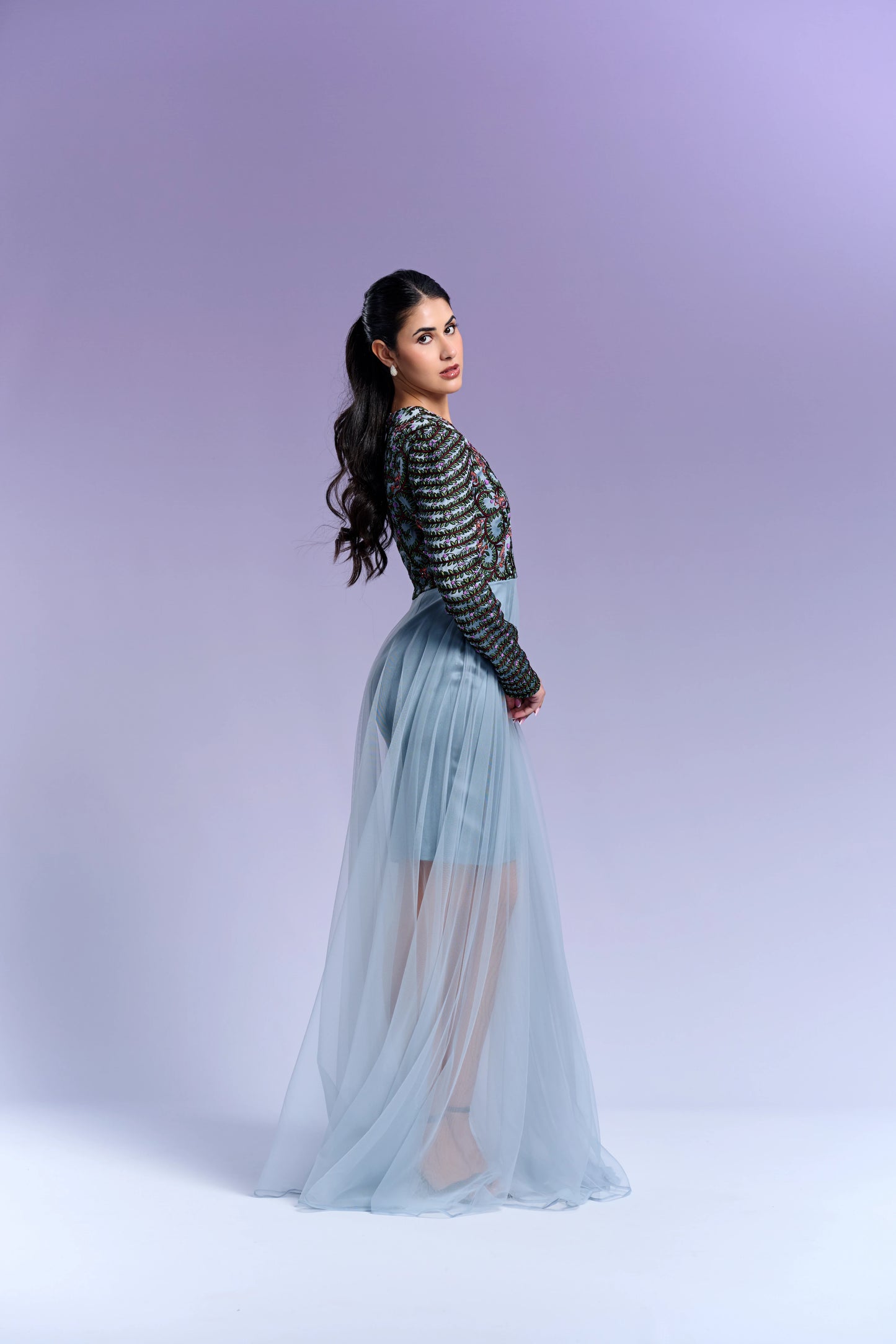 Long Dress – Glacier Blue