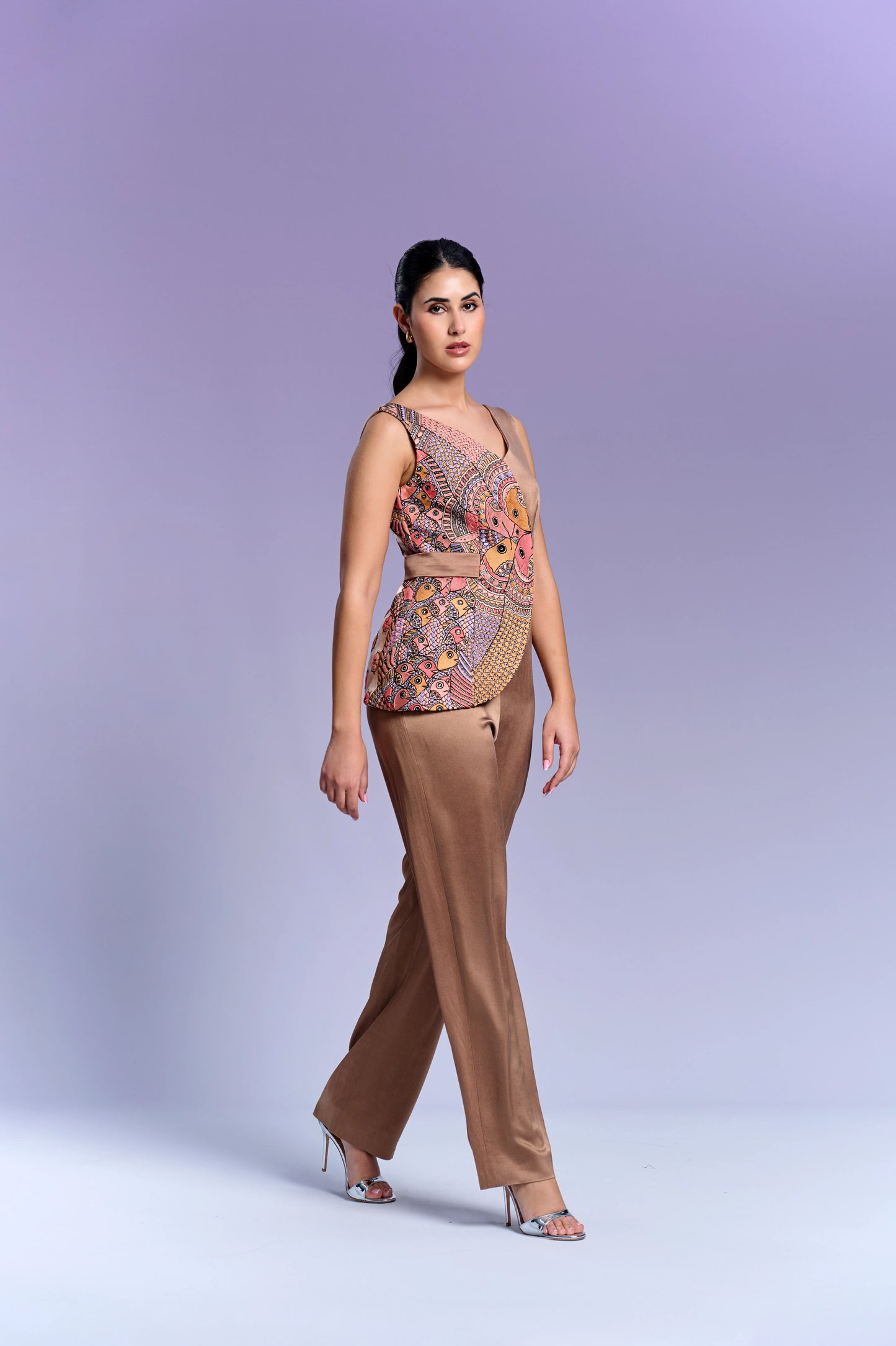 Jumpsuit - Vanilla & Brown Oak