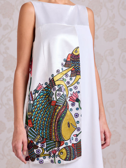 Short Dress - Chantilly White