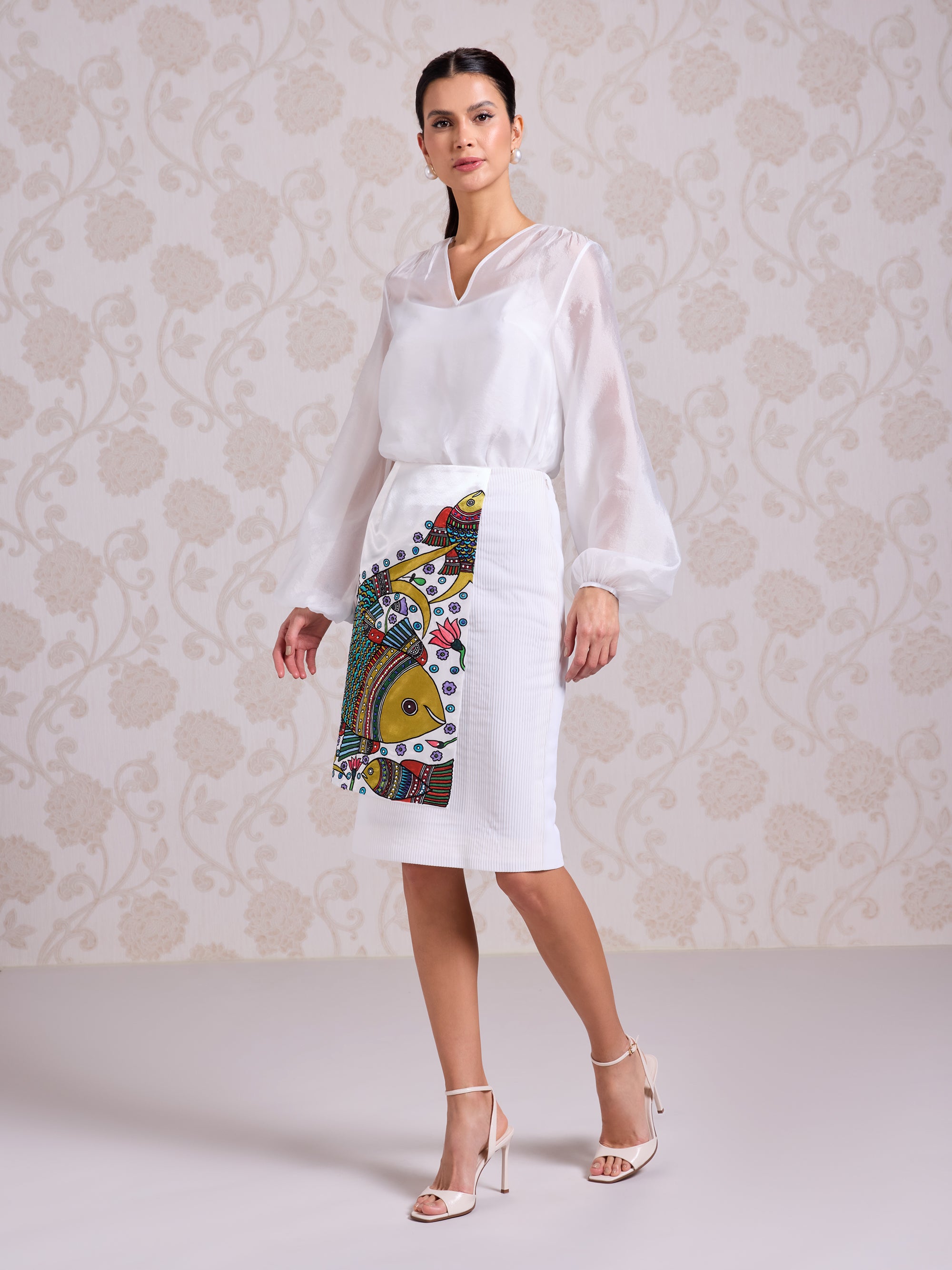 Skirt & Top - Chantilly White
