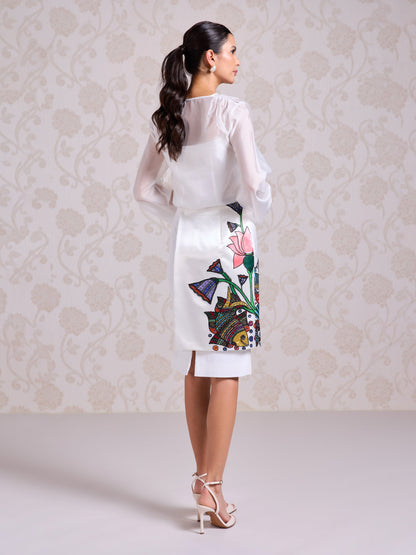 Skirt & Top - Chantilly White