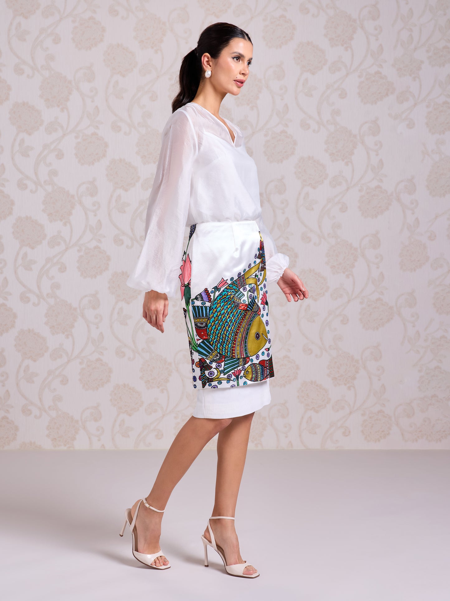 Skirt & Top - Chantilly White