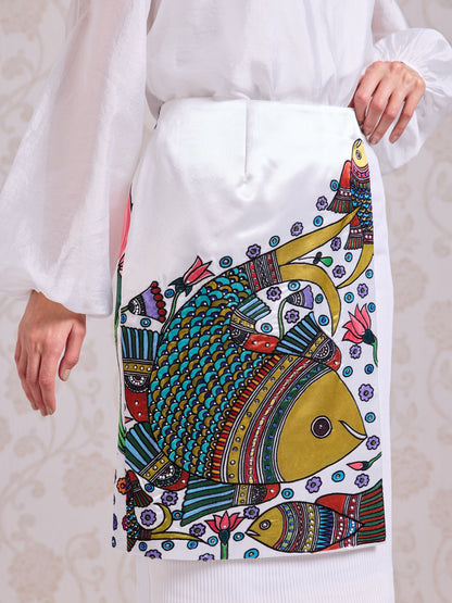 Skirt & Top - Chantilly White