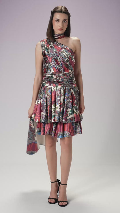 Short Dress - Vanilla & Cranberry