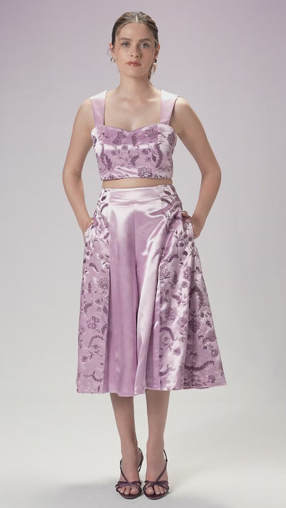 Top & Culottes - French Lilac