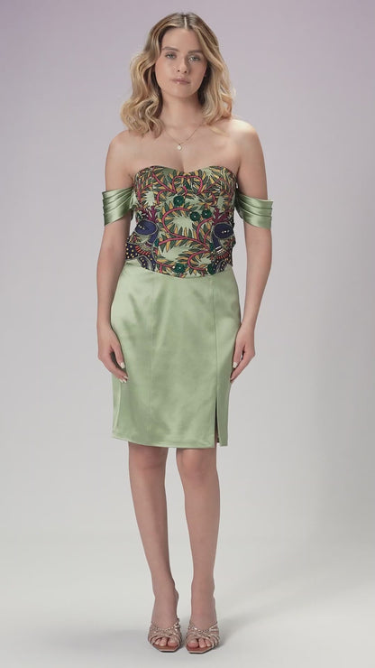 Short Dress - Sage Whisper