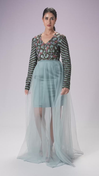 Long Dress – Glacier Blue