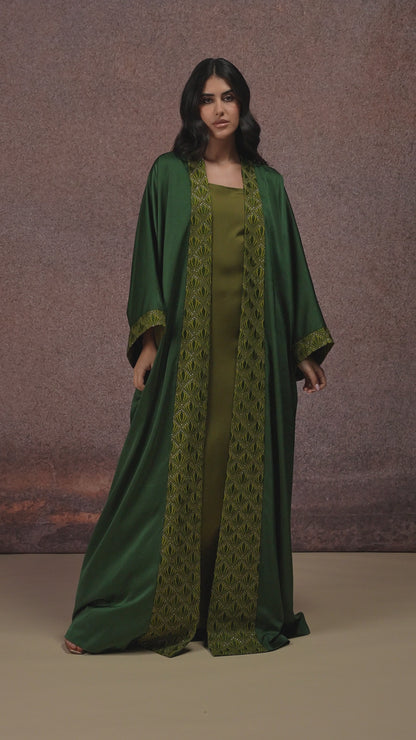 Abaya - Forest Majesty & Honey Olive