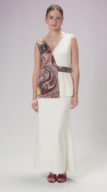 Skirt & Top - Chantilly White