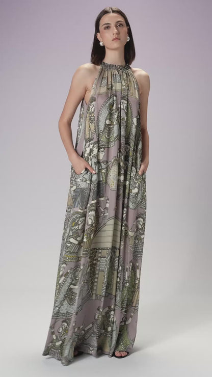Long Dress - Purple Sage