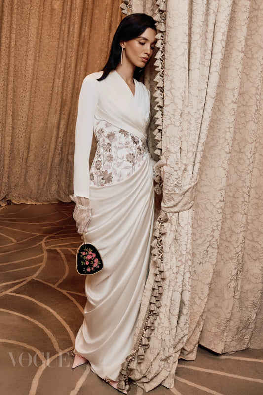 Evening Gown - Ivory White